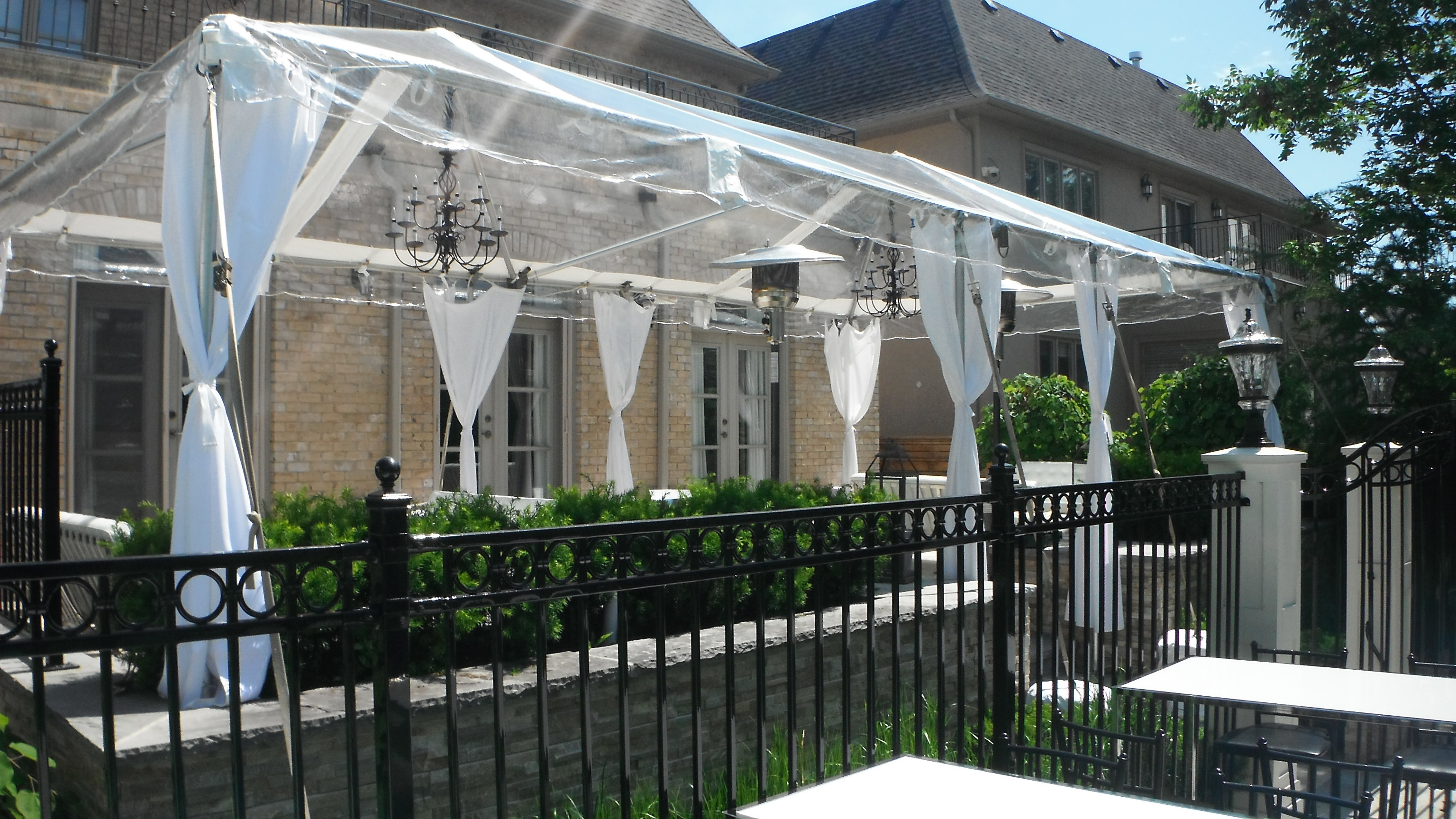 Tent Clear Top 15' x 30' for Rent Tent Rentals Fleur de Lis